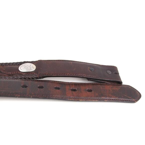 3D BROWN GENUINE LEATHER 1 1/4"Wd CASUAL DRESS REPLACED MEN'S BELT Sz 34 (R44 - Picture 10 of 11